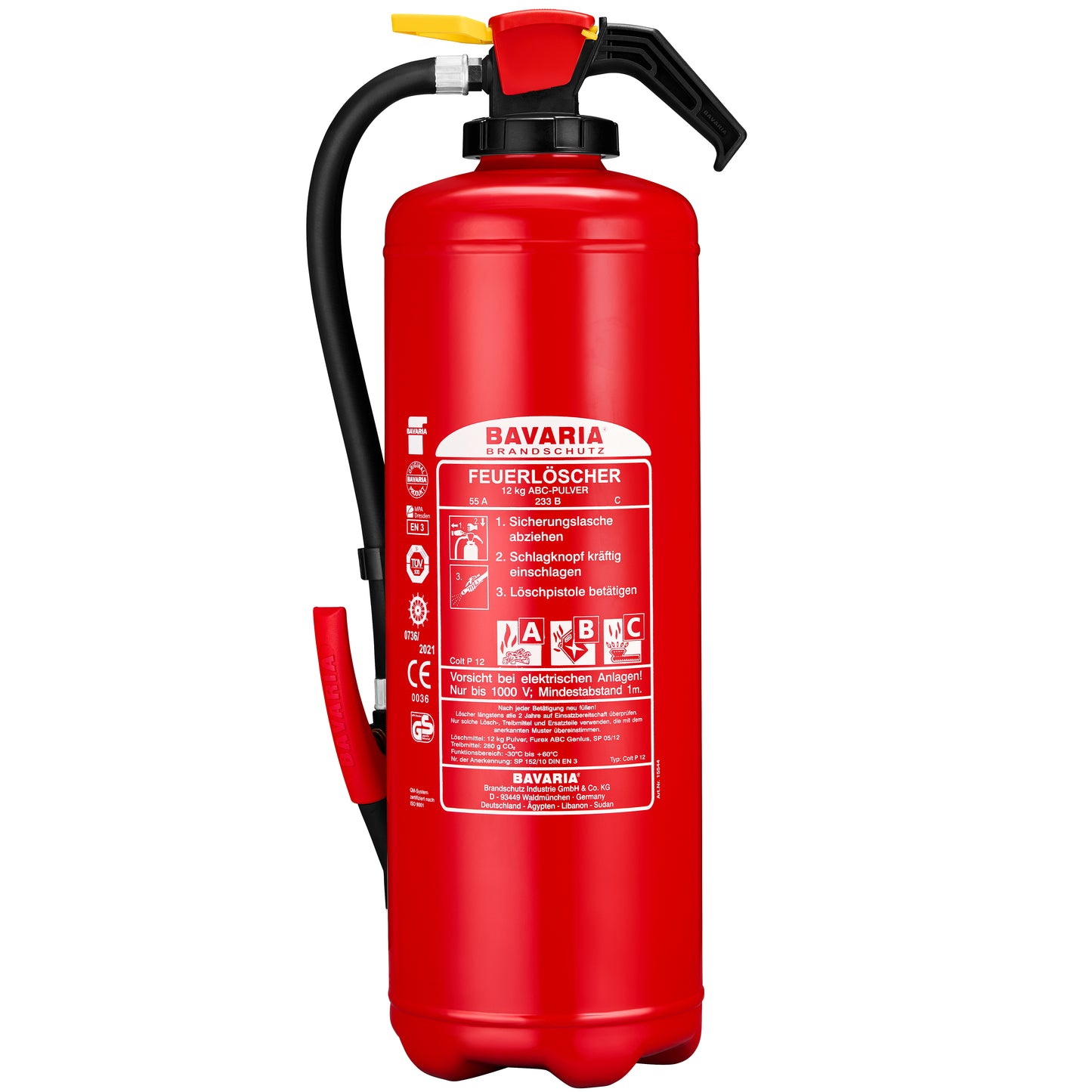 Bavaria Colt P 12 (12kg) Pulverfeuerlöscher zum Aufladen