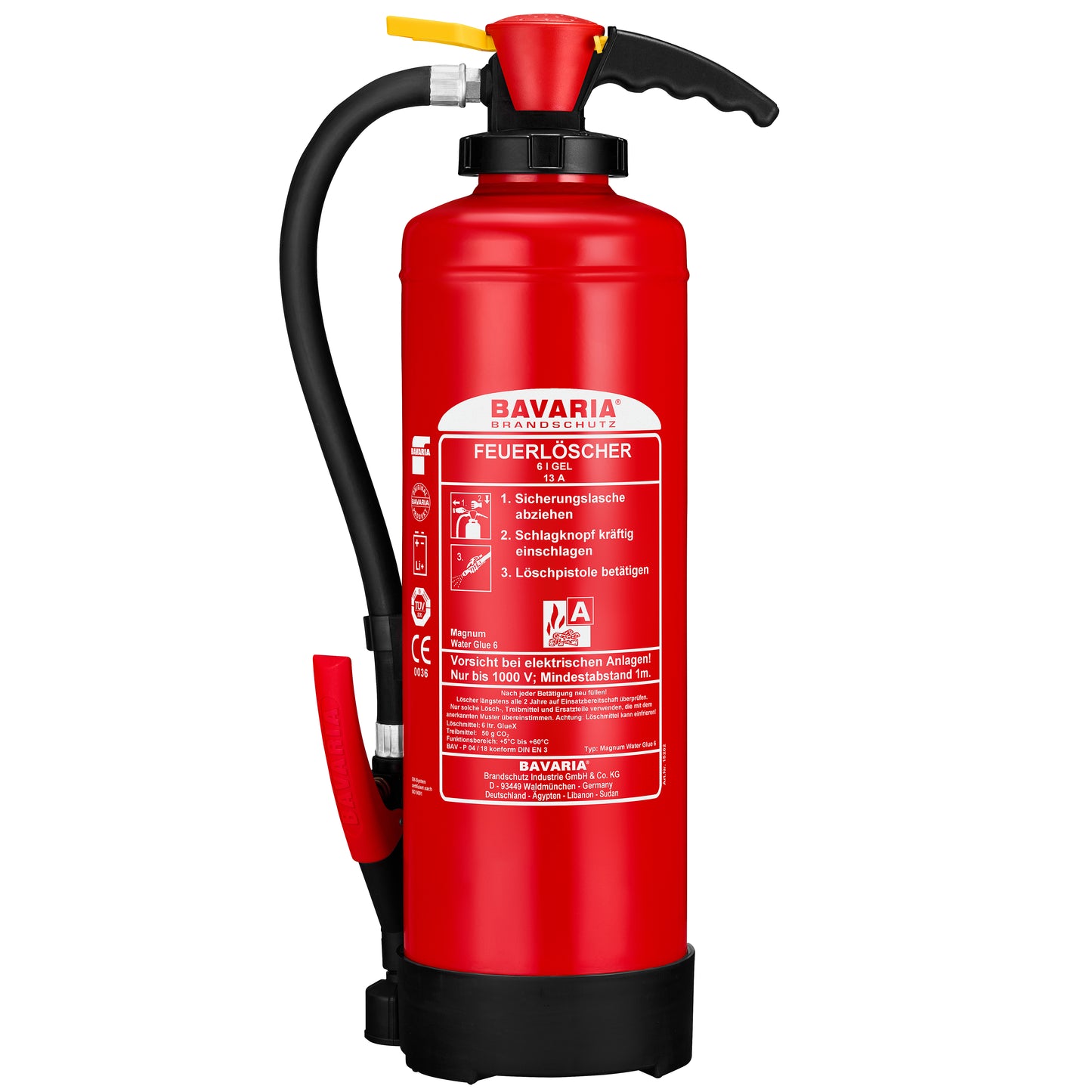 Bavaria Magnum Water Glue 6 (6l) Gel-Feuerlöscher zum Aufladen