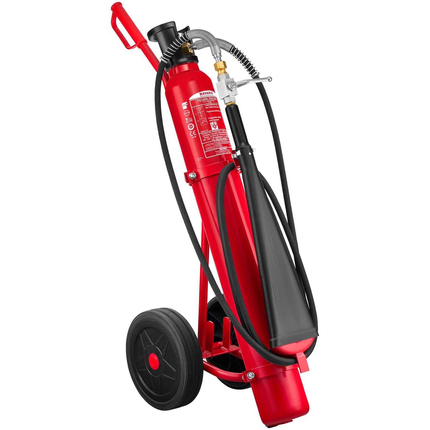 Bavaria Sigma 10 (10kg) Dauerdruck-CO2-Feuerlöscher, fahrbar